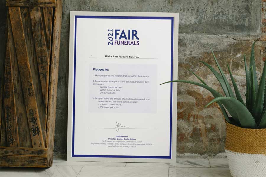 The Fair Funerals pledge