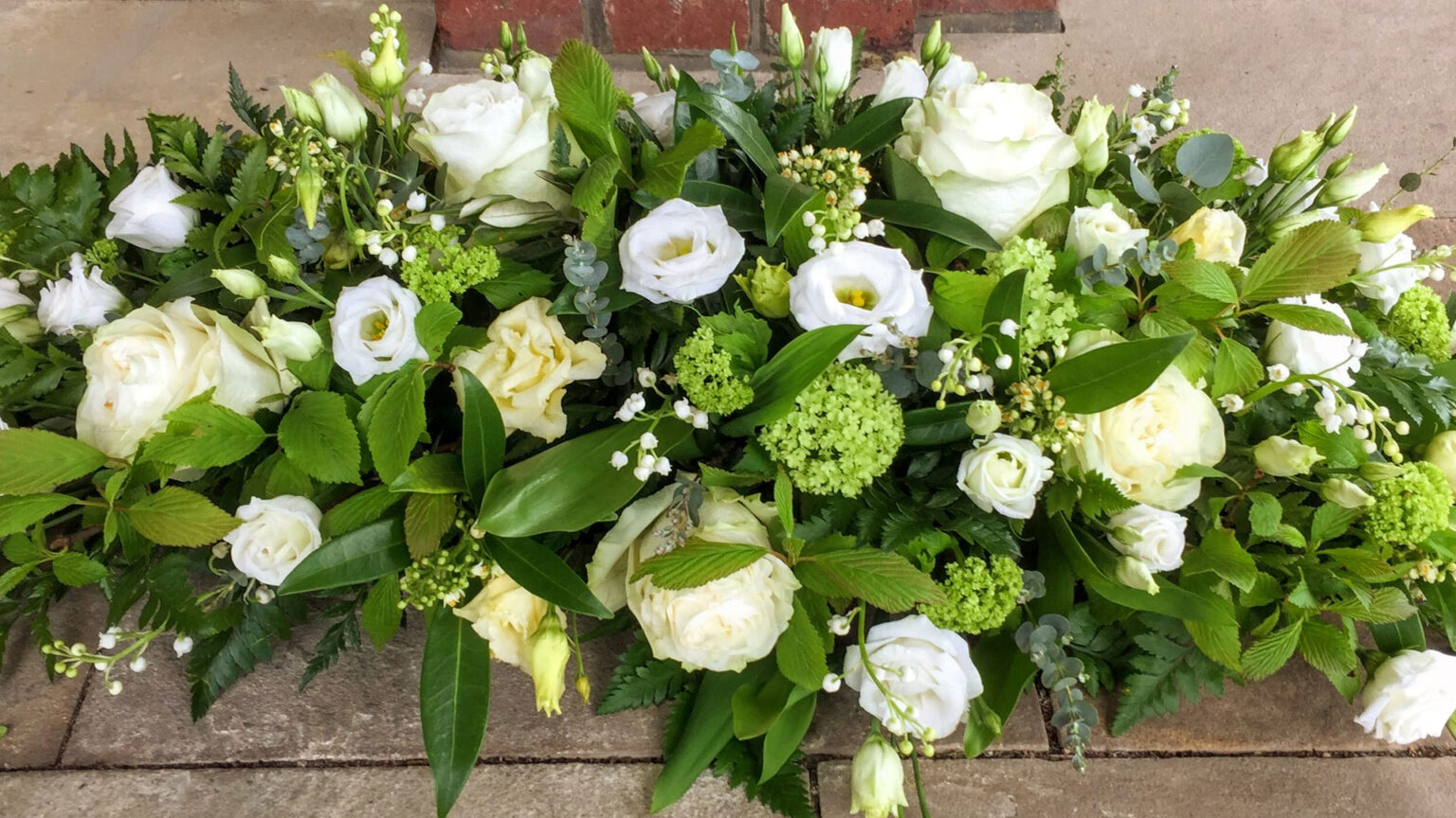 Funeral flowers White Rose Modern Funerals