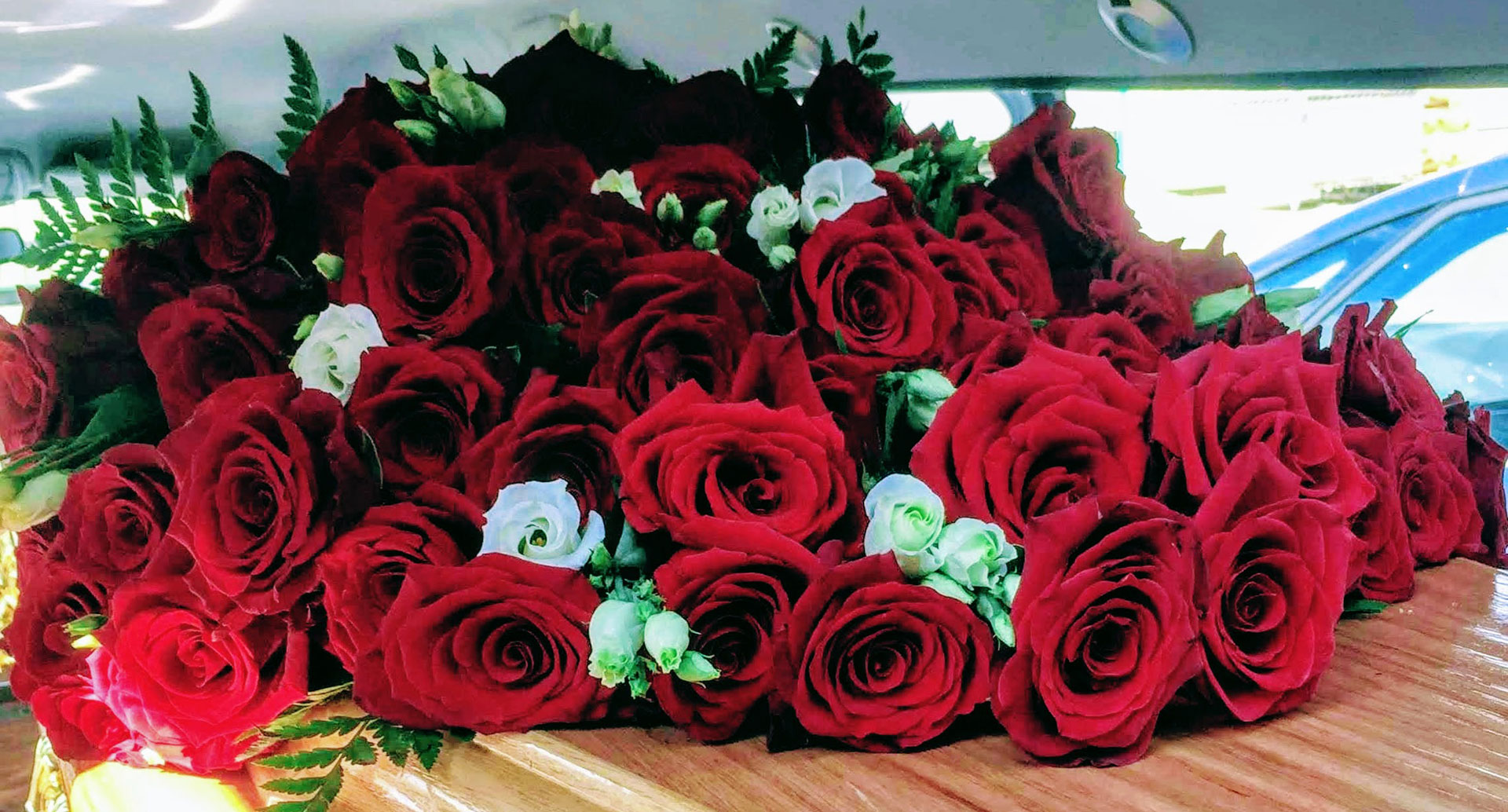 Funeral flowers White Rose Modern Funerals