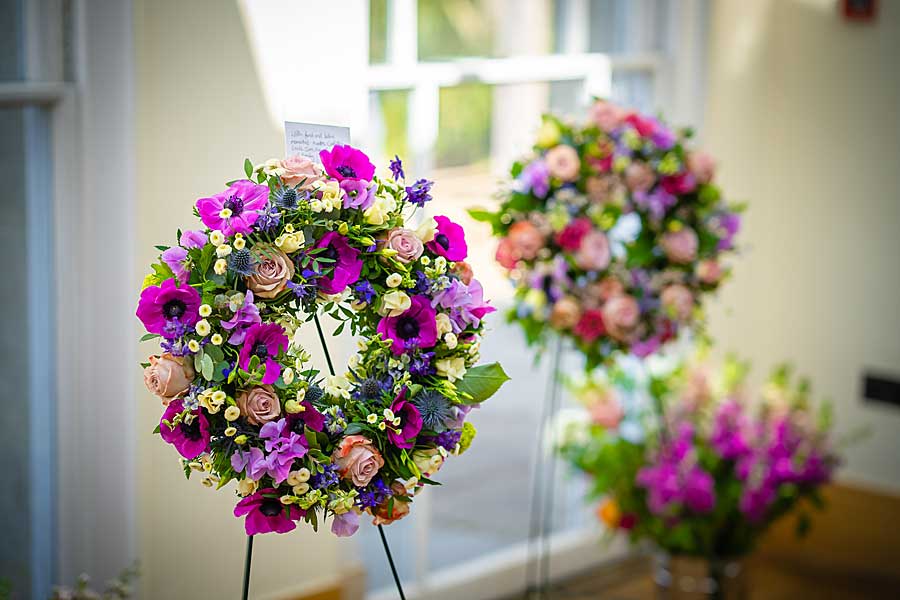 Funeral flower wreaths