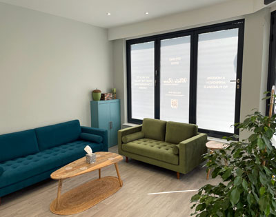 White Rose Modern Funerals 77 Maple nearly open interior