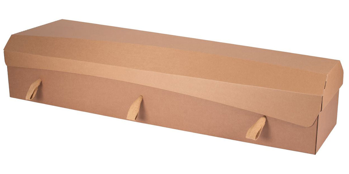 coffin outside the box plain